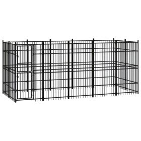 Outdoor Dog Kennel Steel 99.2 ft¬≤