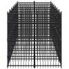 Outdoor Dog Kennel Steel 138.9 ft¬≤