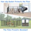 Dog Pens Outdoor 32" Height Foldable 12 Panels Heavy Duty Metal Portable Dog Playpen Indoor Anti-Rust Exercise Dog Fence with Doors for Large/Medium/S