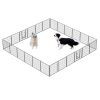 Dog Pens Outdoor 32" Height Foldable24 Panels Heavy Duty Metal Portable Dog Playpen Indoor Anti-Rust Exercise Dog Fence with Doors for Large/Medium/Sm