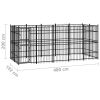 Outdoor Dog Kennel Steel 99.2 ft¬≤