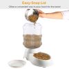 3.5L/1gal Pet Feeder Self-Dispensing Gravity Pets Food Dispenser