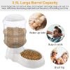 3.5L/1gal Pet Feeder Self-Dispensing Gravity Pets Food Dispenser