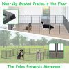 Dog Pens Outdoor 32" Height Foldable24 Panels Heavy Duty Metal Portable Dog Playpen Indoor Anti-Rust Exercise Dog Fence with Doors for Large/Medium/Sm